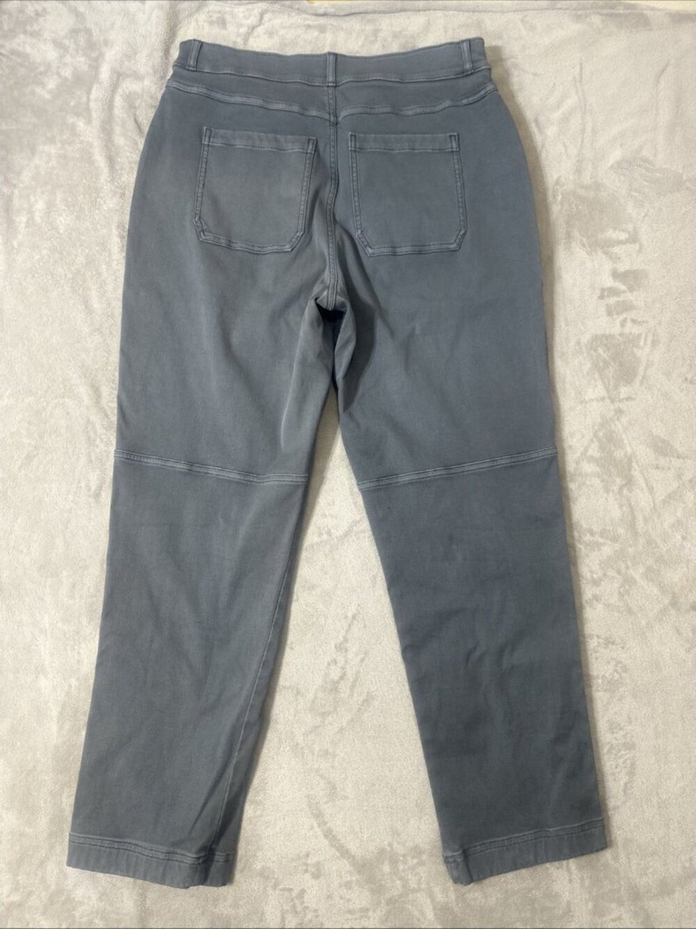 SPANX Pants XL Stretch Twill Straight Leg Blue - Picture 6 of 9